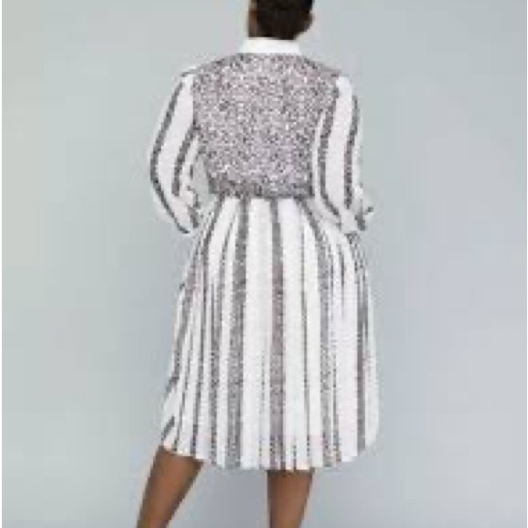 Lane Bryant Chic Long Sleeve Striped Dress - Picture 2 of 6